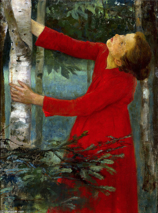 Wikioo.org - The Encyclopedia of Fine Arts - Painting, Artwork by Karoly Ferenczy - Birdsong