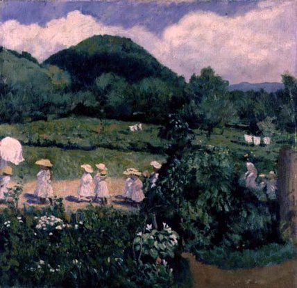 Wikioo.org - The Encyclopedia of Fine Arts - Painting, Artwork by Karoly Ferenczy - Picnic In May
