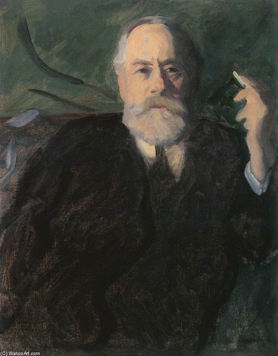 WikiOO.org - Encyclopedia of Fine Arts - Maleri, Artwork Karoly Ferenczy - Portrait Of Pál Szinyei Merse