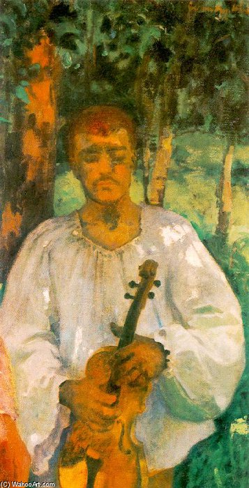 WikiOO.org - Encyclopedia of Fine Arts - Maľba, Artwork Karoly Ferenczy - Ruthenian Peasant Boy