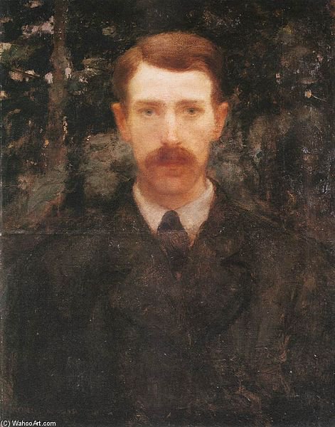 Wikioo.org - The Encyclopedia of Fine Arts - Painting, Artwork by Karoly Ferenczy - Self-portrait -