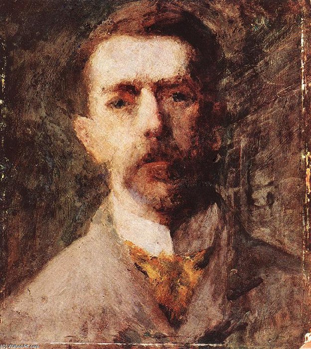 Wikioo.org - The Encyclopedia of Fine Arts - Painting, Artwork by Karoly Ferenczy - Self-portrait