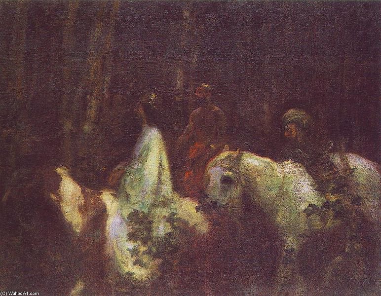 Wikioo.org - The Encyclopedia of Fine Arts - Painting, Artwork by Karoly Ferenczy - The Three Magi