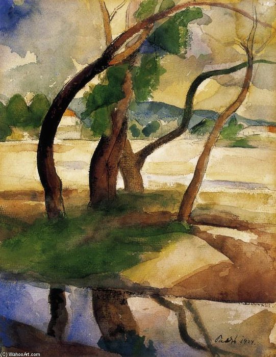 WikiOO.org - Encyclopedia of Fine Arts - Schilderen, Artwork Karoly Patko - Trees
