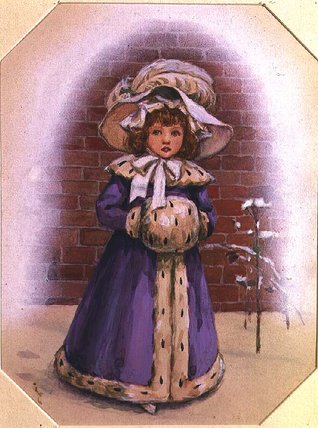 Wikioo.org - The Encyclopedia of Fine Arts - Painting, Artwork by Kate Greenaway - Girl With A Muff
