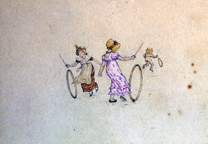 Wikioo.org - สารานุกรมวิจิตรศิลป์ - จิตรกรรม Kate Greenaway - March Illustration For The Almanac