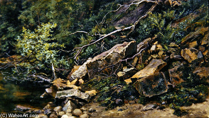 WikiOO.org - Enciclopedia of Fine Arts - Pictura, lucrări de artă Keeley Halswelle - A Rocky Bank