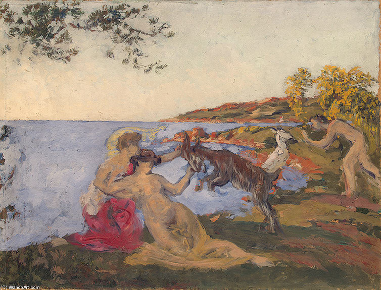 Wikioo.org - The Encyclopedia of Fine Arts - Painting, Artwork by Ker Xavier Roussel - Mythological Motif
