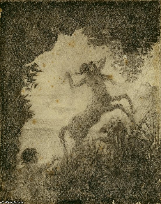 WikiOO.org - Enciclopédia das Belas Artes - Pintura, Arte por Ker Xavier Roussel - The Female Centaur