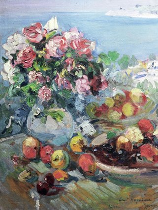 WikiOO.org - Encyclopedia of Fine Arts - Maľba, Artwork Konstantin Alekseyevich Korovin - Flowers