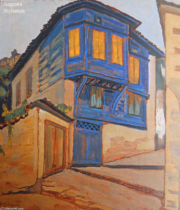 Wikioo.org - The Encyclopedia of Fine Arts - Painting, Artwork by Konstantinos Maleas - House In Mytiliene