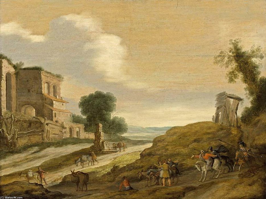 WikiOO.org - Енциклопедія образотворчого мистецтва - Живопис, Картини
 Lambert Jacobszoon - Joseph's Brothers On The Road From Egypt