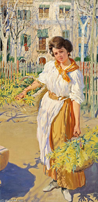 Wikioo.org - The Encyclopedia of Fine Arts - Painting, Artwork by Laureano Barrau - Portrait Of A Woman