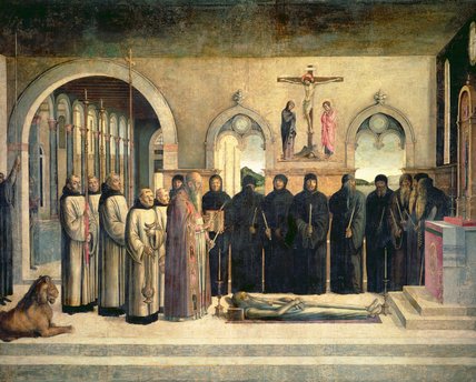WikiOO.org - Енциклопедія образотворчого мистецтва - Живопис, Картини
 Lazzaro Bastiani - The Funeral Of St. Jerome
