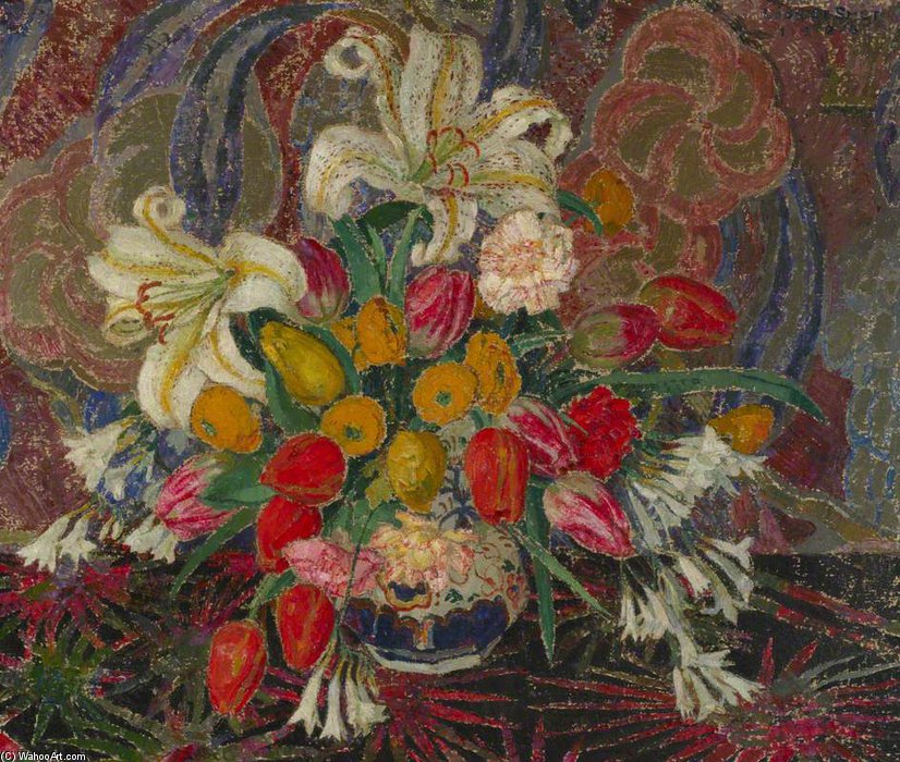 WikiOO.org - Güzel Sanatlar Ansiklopedisi - Resim, Resimler Leon De Smet - Flowers