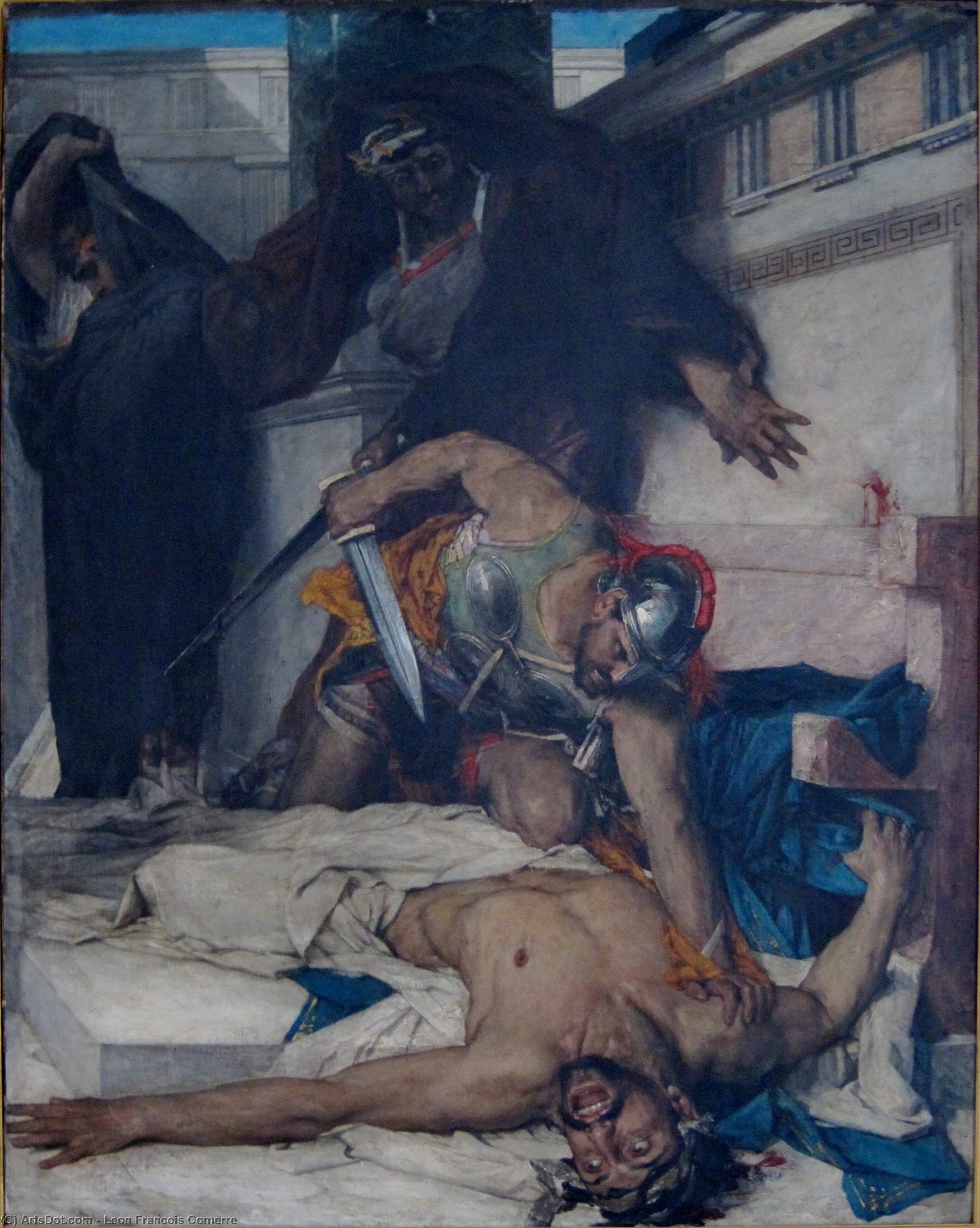 Wikioo.org – L'Encyclopédie des Beaux Arts - Peinture, Oeuvre de Leon Francois Comerre - La mort de timophane