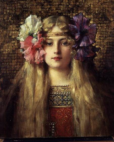 WikiOO.org - Encyclopedia of Fine Arts - Schilderen, Artwork Leon Francois Comerre - The Blonde Woman