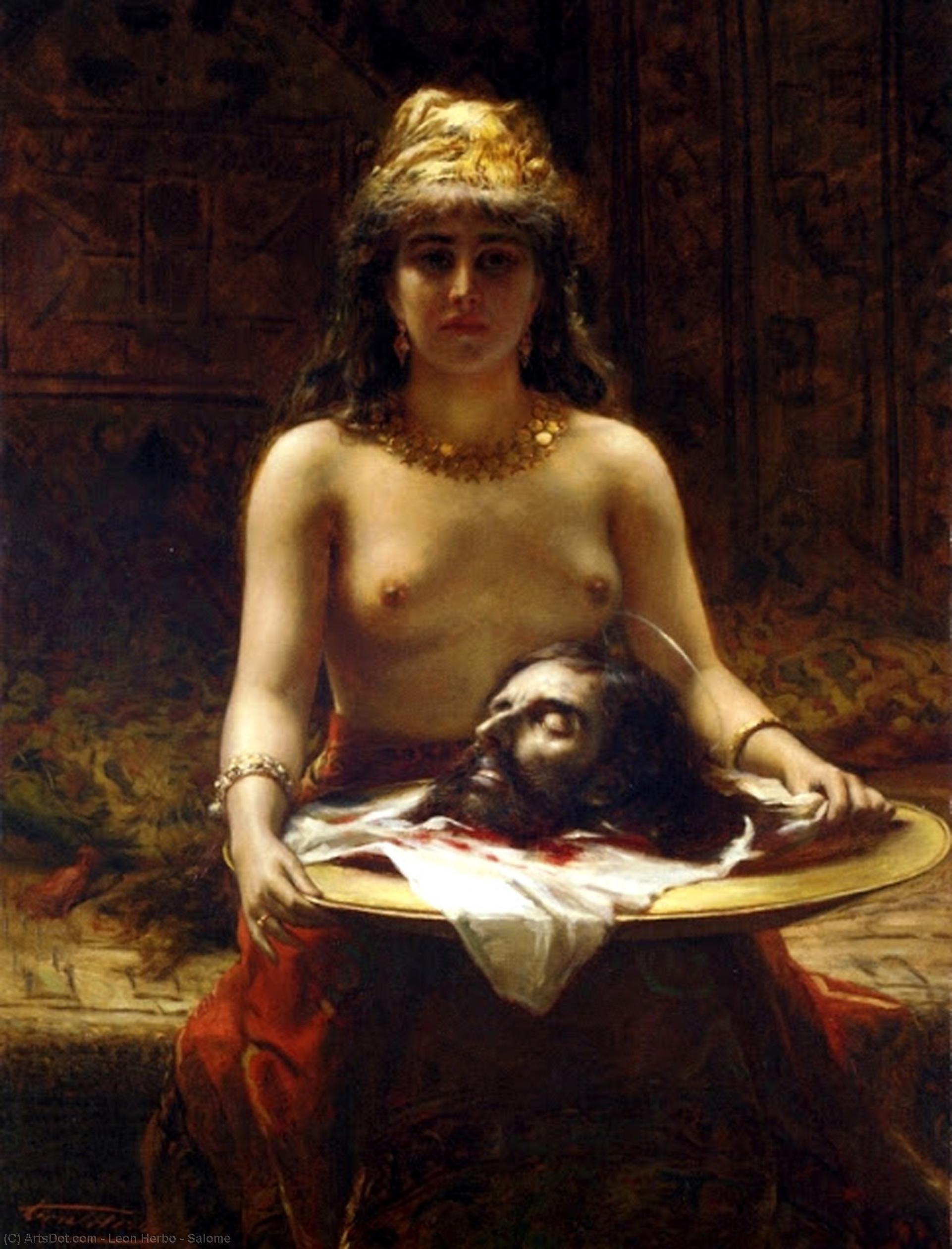 Wikioo.org - The Encyclopedia of Fine Arts - Painting, Artwork by Leon Herbo - Salome