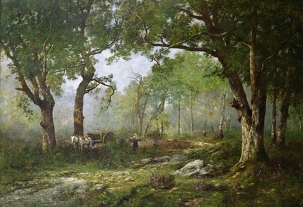 WikiOO.org - Enciklopedija likovnih umjetnosti - Slikarstvo, umjetnička djela Leon Richet - The Forest Of Fontainebleau