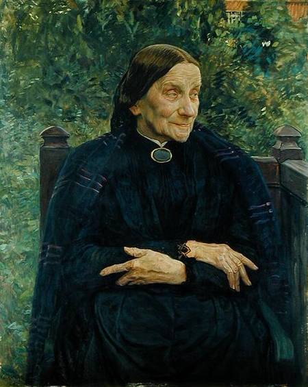 WikiOO.org - Encyclopedia of Fine Arts - Maleri, Artwork Leopold Karl Walter Von Kalckreuth - Lichtwark's Mother