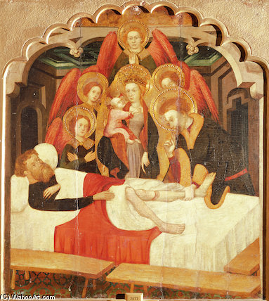 Wikioo.org - สารานุกรมวิจิตรศิลป์ - จิตรกรรม Lluis Borrassa - The Miracle Of St. Cosmas