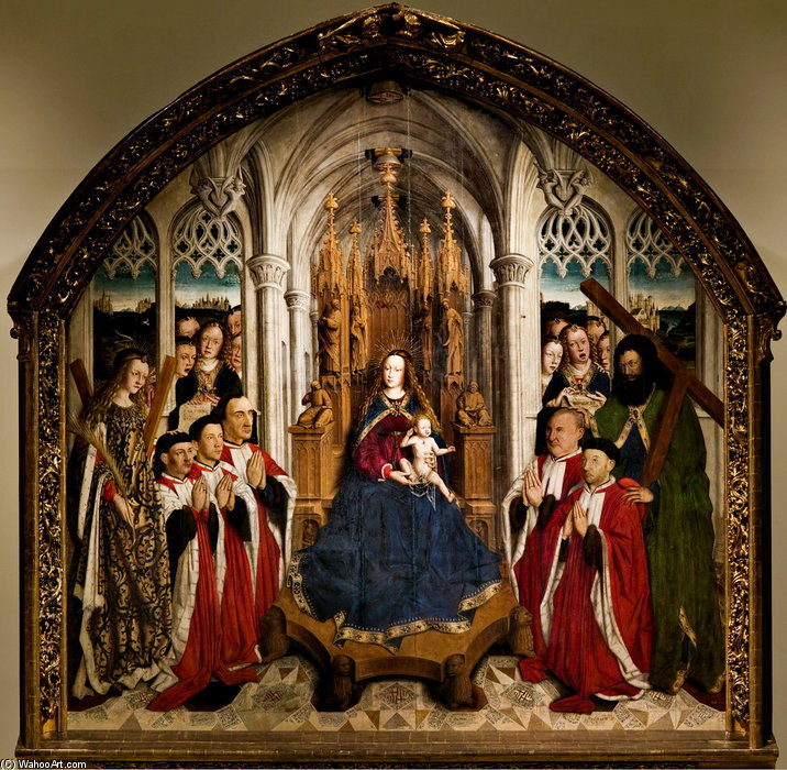 Wikioo.org - The Encyclopedia of Fine Arts - Painting, Artwork by Lluis Dalmau - Virgin of the Consellers