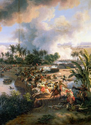 Wikioo.org - The Encyclopedia of Fine Arts - Painting, Artwork by Louis François Baron Lejeune - Battle Of The Pyramids, 21st July