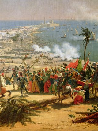Wikioo.org - The Encyclopedia of Fine Arts - Painting, Artwork by Louis François Baron Lejeune - The Battle Of Aboukir, 25th July