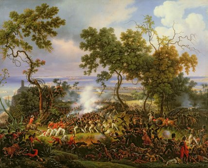 Wikoo.org - موسوعة الفنون الجميلة - اللوحة، العمل الفني Louis François Baron Lejeune - The Battle Of Chiclana, 5th March