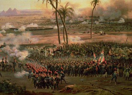 Wikioo.org - The Encyclopedia of Fine Arts - Painting, Artwork by Louis François Baron Lejeune - The Battle Of The Pyramids, 21 July