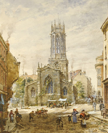 Wikioo.org - The Encyclopedia of Fine Arts - Painting, Artwork by Louise Rayner - All Saints Pavement, York