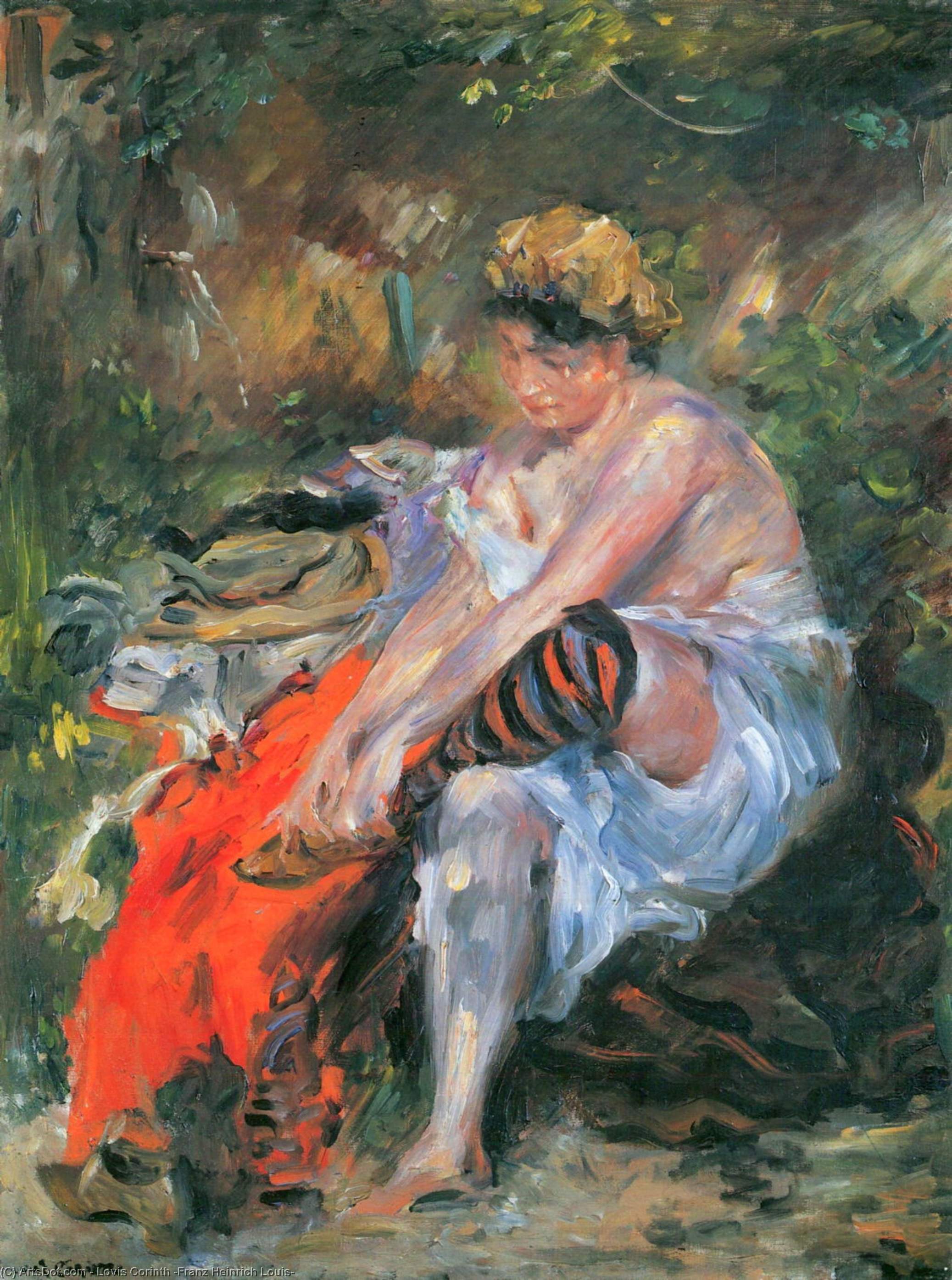 Wikioo.org - The Encyclopedia of Fine Arts - Painting, Artwork by Lovis Corinth (Franz Heinrich Louis) - After The Bath