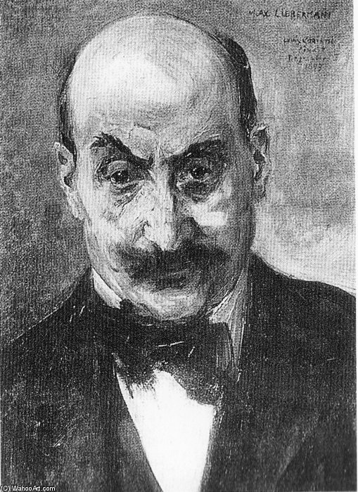 Wikioo.org – L'Encyclopédie des Beaux Arts - Peinture, Oeuvre de Lovis Corinth (Franz Heinrich Louis) - Portrait De - Max Liebermann