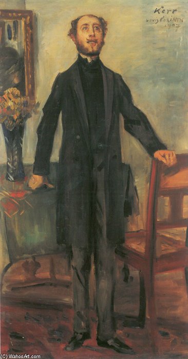 Wikioo.org - The Encyclopedia of Fine Arts - Painting, Artwork by Lovis Corinth (Franz Heinrich Louis) - Portrait Of Alfred Kerr