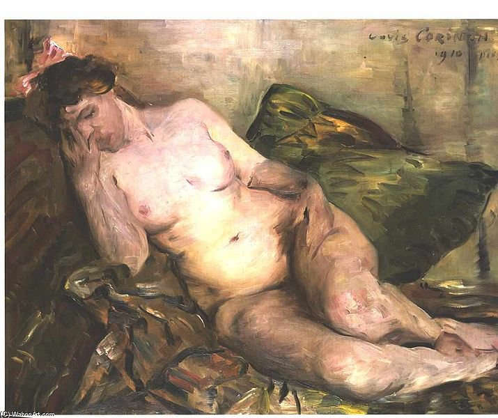 WikiOO.org - Encyclopedia of Fine Arts - Maalaus, taideteos Lovis Corinth (Franz Heinrich Louis) - Reclining Nude