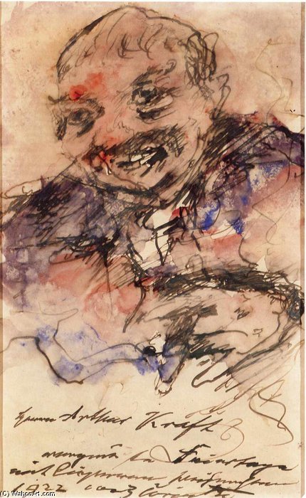 WikiOO.org - Encyclopedia of Fine Arts - Maľba, Artwork Lovis Corinth (Franz Heinrich Louis) - Self Portrait