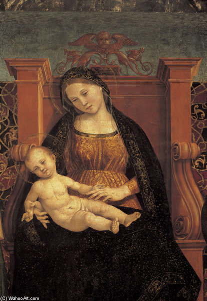 Wikioo.org - The Encyclopedia of Fine Arts - Painting, Artwork by Luca Signorelli - Madonna & Child