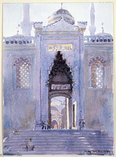 WikiOO.org - Encyclopedia of Fine Arts - Målning, konstverk Lucy Willis - Gateway To The Blue Mosque