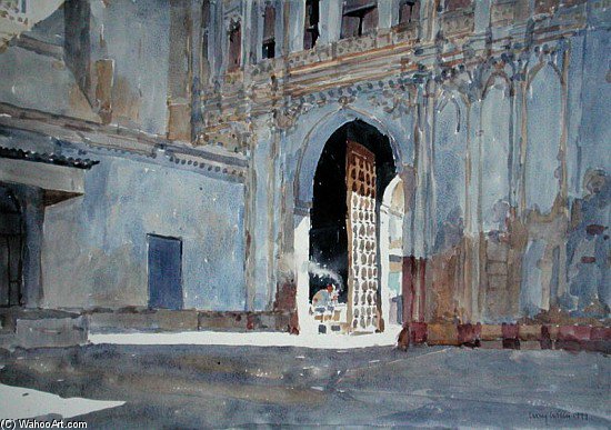 WikiOO.org - 백과 사전 - 회화, 삽화 Lucy Willis - Palace Gate, Gujarat