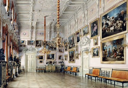 Wikioo.org - The Encyclopedia of Fine Arts - Painting, Artwork by Luigi Premazzi (Ludwig Osipovich) - The Dance Hall In At Count Bezborodko's House
