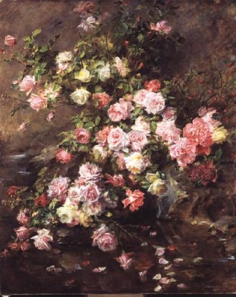 Wikioo.org – L'Enciclopedia delle Belle Arti - Pittura, Opere di Madeleine Jeanne Lemaire - rose