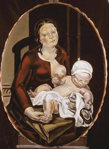 WikiOO.org - 百科事典 - 絵画、アートワーク Maria Blanchard - 母 と 子供