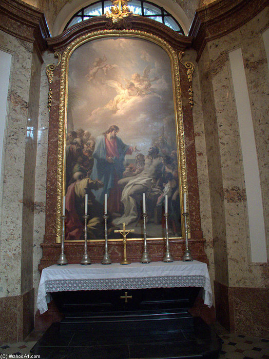 Wikioo.org – La Enciclopedia de las Bellas Artes - Pintura, Obras de arte de Martino Altomonte - Kirche St. Karl Borromäus