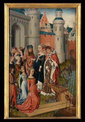 Wikioo.org - The Encyclopedia of Fine Arts - Painting, Artwork by Master Of The Legend Of Saint Ursula - Panel From The Legend Of St. Ursula -