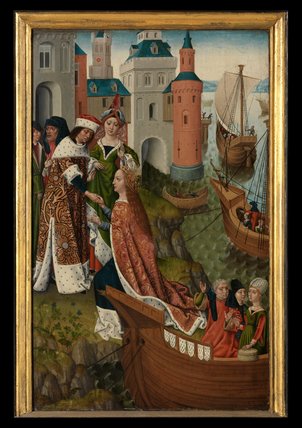 Wikioo.org - The Encyclopedia of Fine Arts - Painting, Artwork by Master Of The Legend Of Saint Ursula - Panel From The Legend Of St. Ursula -
