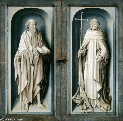 WikiOO.org - Enciklopedija likovnih umjetnosti - Slikarstvo, umjetnička djela Master Of The Legend Of Saint Ursula - St Paul And St Benedict