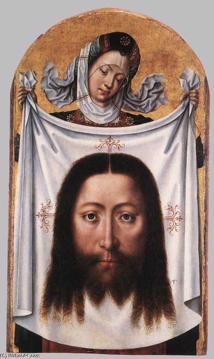 WikiOO.org - Encyclopedia of Fine Arts - Maľba, Artwork Master Of The Legend Of Saint Ursula - St Veronica With The Sudarium