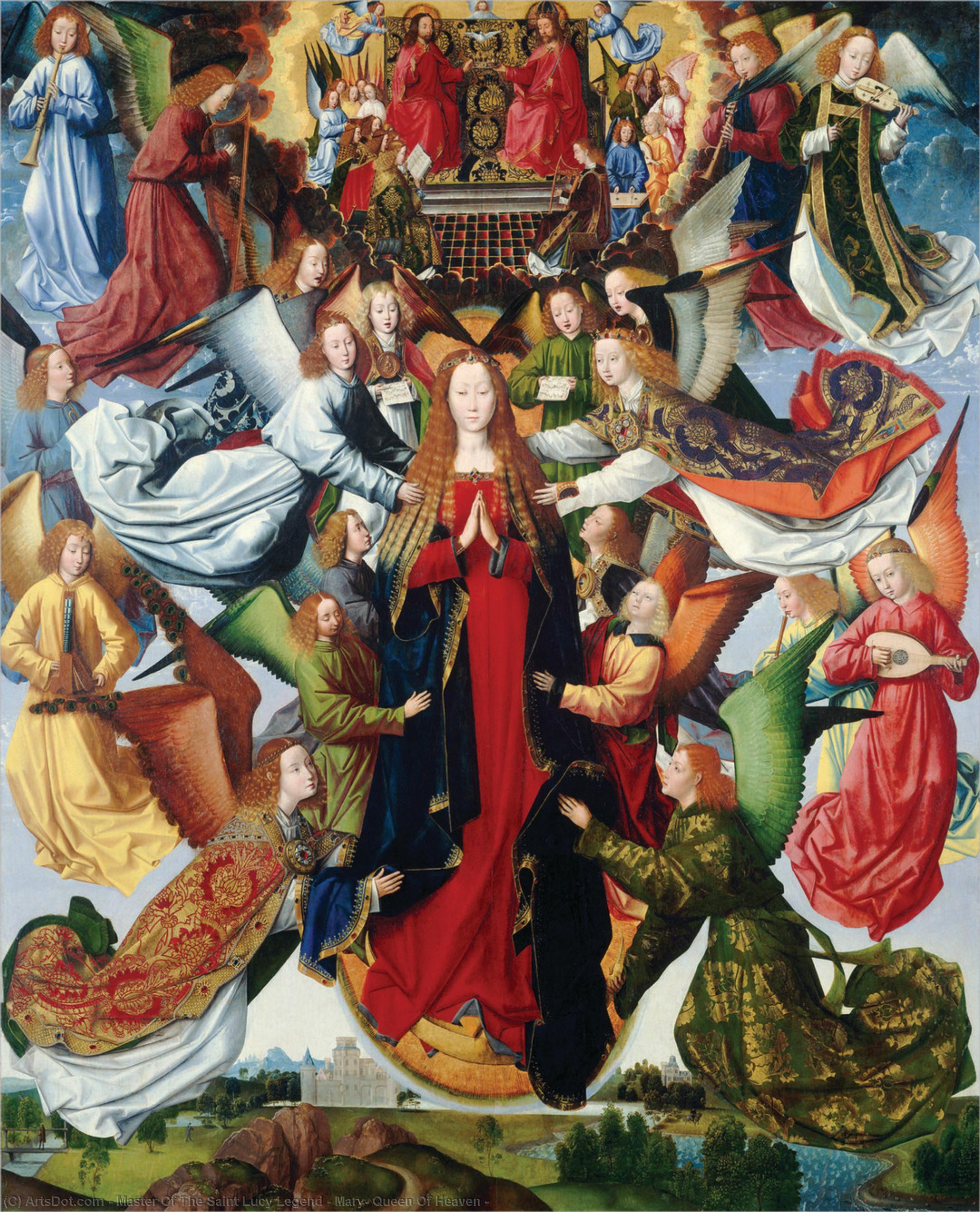 Wikioo.org - The Encyclopedia of Fine Arts - Painting, Artwork by Master Of The Saint Lucy Legend - Mary, Queen Of Heaven -