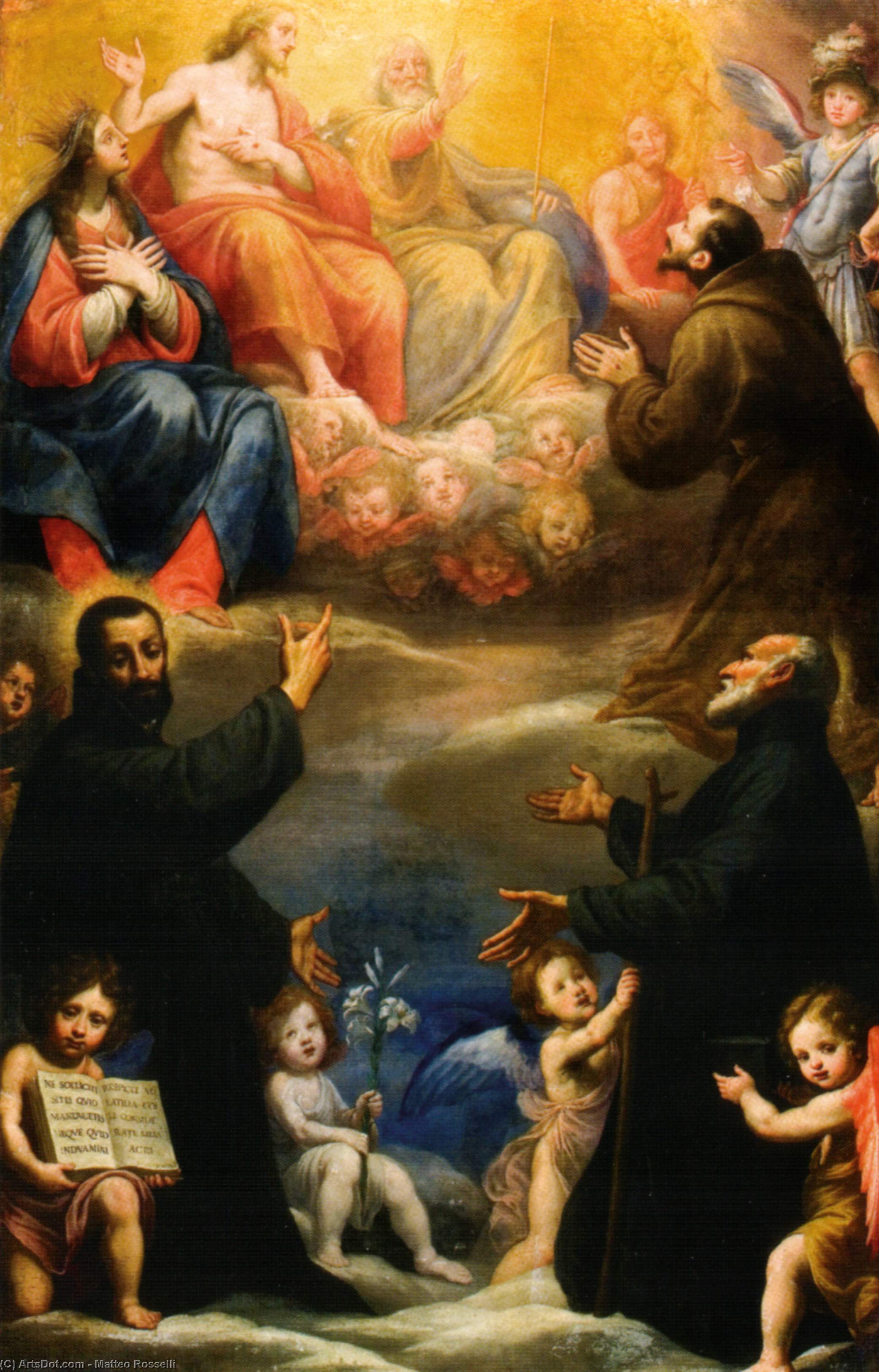 Wikioo.org – L'Encyclopédie des Beaux Arts - Peinture, Oeuvre de Matteo Rosselli - i santi gaetano di thiene