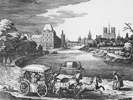 Wikioo.org - The Encyclopedia of Fine Arts - Painting, Artwork by Matthäus The Younger Merian - View Of The Louvre And The Tuileries